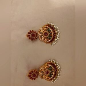 East Indian wedding jewelry earrings